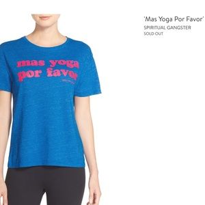 Spiritual Gangster Size L blue tee shirt